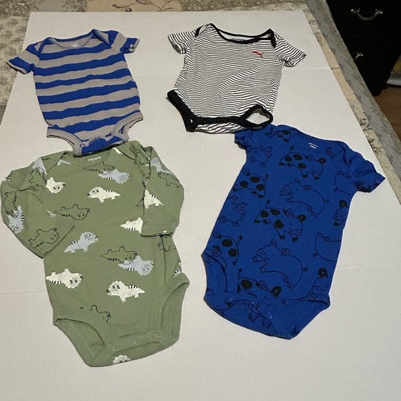 Carter's Other - Blue and Green Dinosaur Print Kids One Piece Set